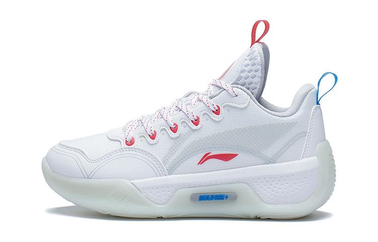 Li Ning YOUNG Нескользящие, износостойкие, дышащие низкие баскетбольные кроссовки Белые YKBS058-3 35