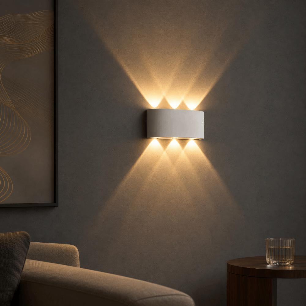 IP65 Waterproof Wall Sconce Lights 6W Wall Lamp Modern Up Down Wall Lights Bedroom