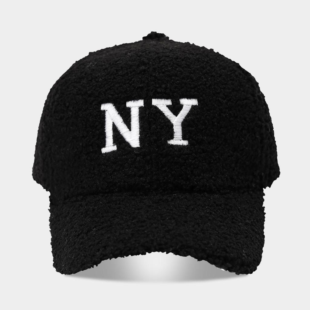Ny Letter Embroidered Baseball Hat With Wide Brim For Autumn Outdoor Activities чёрный