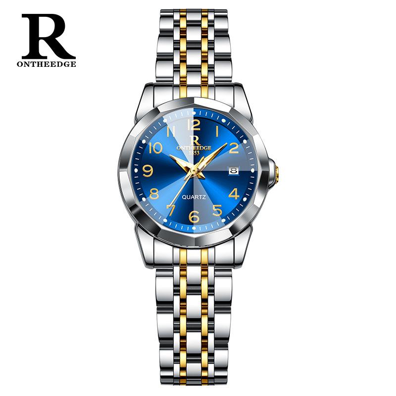 

Светящиеся водонепроницаемые часы с двойным календарем в стиле Douyin для мужчин и женщин среднего и пожилого возраста