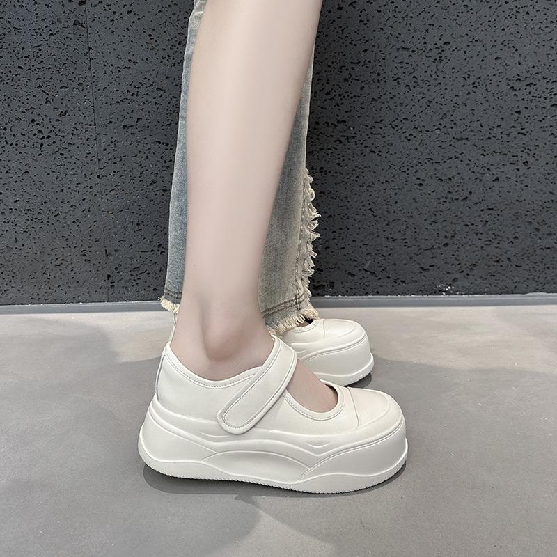 Women's Summer New Small Leather Thick-soled Mary Jane Women's Shoes Fashion Versatile Casual Single Shoes Women's