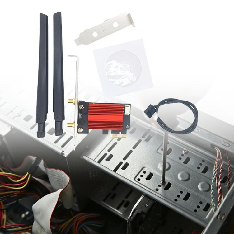 1200mbps WiFi 5 Wireless Adapter Networking Card Double Band 2.4G/5GHz 802.11AC Bluetooth-compatible Desktop