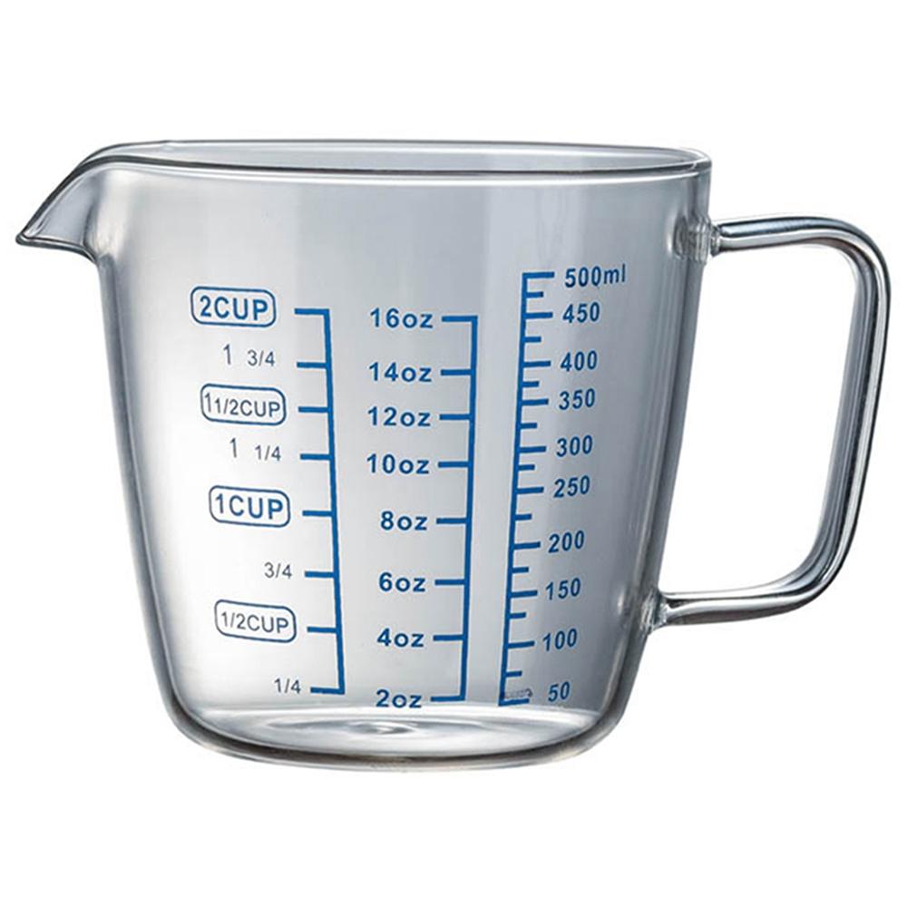 High Borosilicate Measuring Glass Cup Liquid Scale Measurement With Scale Microwave Oven Available Kitchen Baking Accessories