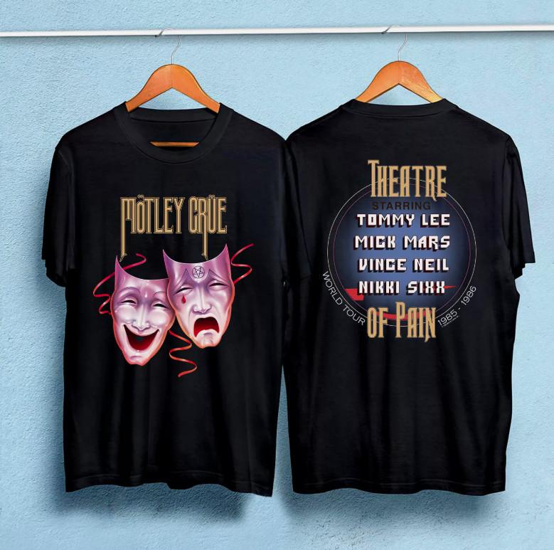 

винтажная футболка мирового турне Motley Crue Theatre of Pain 1985 года 3XL