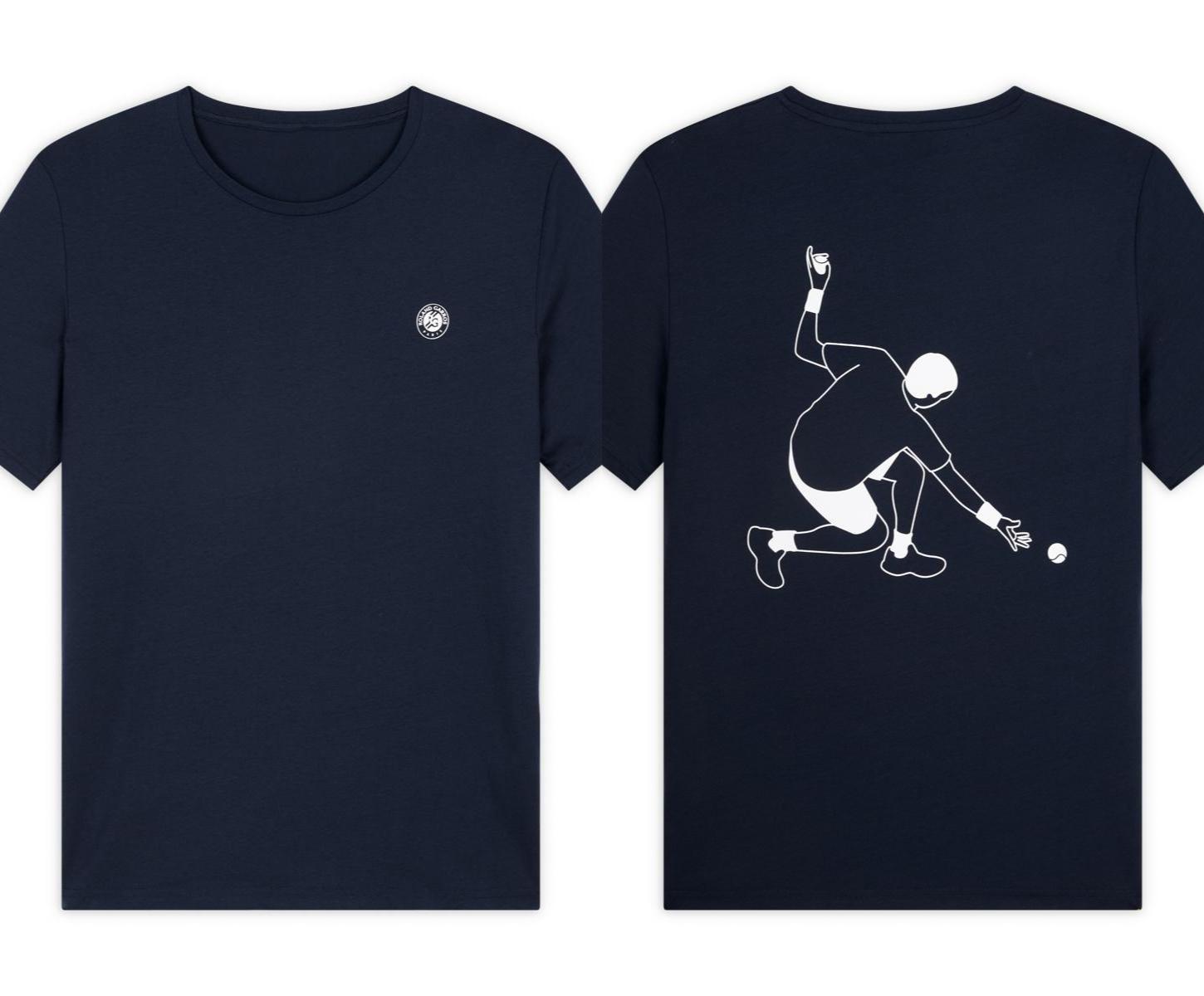 

Летние мужские спортивные футболки Roland Garros Ballboy Мужская футболка Темно-синяя Roland Garros Топ Повседневная Дышащая Хлопковая Мужская футболка M