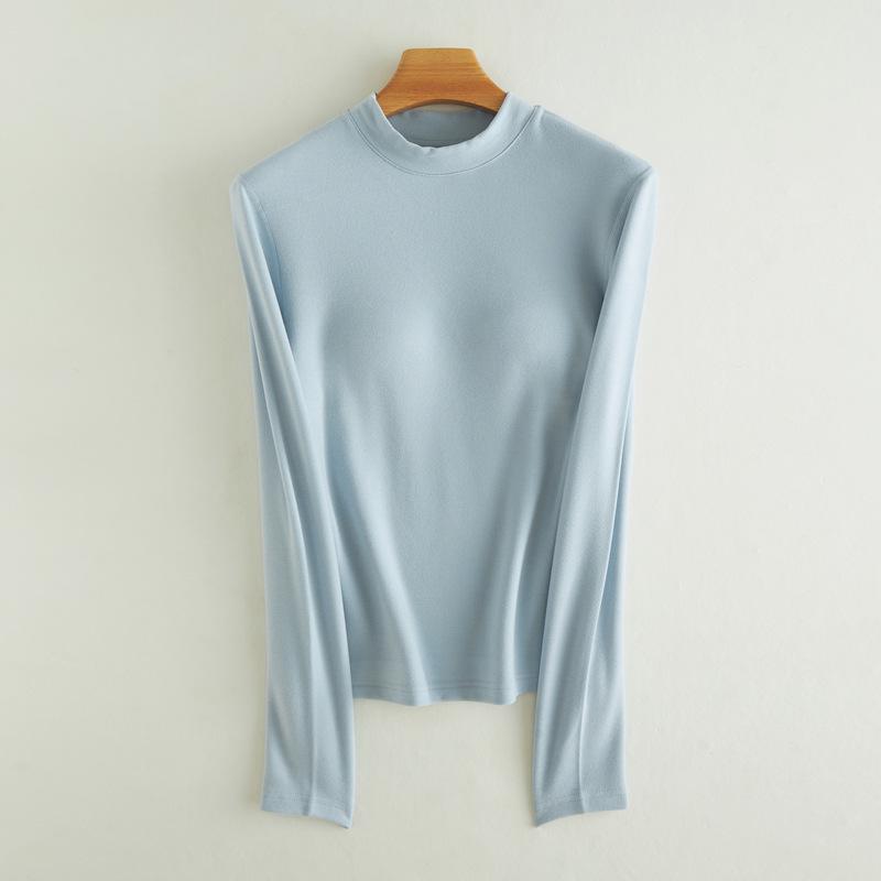 

Немецкий бархатный термобюстгальтер с полувысоким воротником - длинный рукав, теплый осенне-зимний слой XL (120-135 jin)