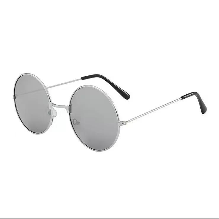 Retro Round Metal Sunglasses - Unisex Prince & Harry Potter Style, Perfect for Weddings