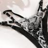 2pcs New Underwear Set Sexy Hollow Lace Embroidery Bra Set Fashion Mesh Splice Ultra Thin Brassiere Women Lingerie Thong