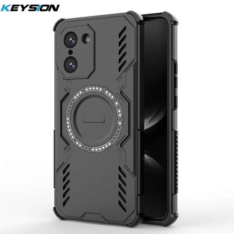 

KEYSION Hollow Heat Dissipation Case for OnePlus Nord CE5 5G Silicone+PC Magnetic Cooling Shockproof Phone Cover for 1+Nord CE 5 for OnePlus Nord CE5 чёрный