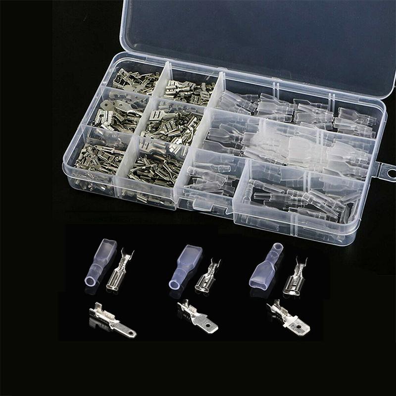 

360Pcs Plug Spring Insert Sheath Cold Press Terminal Male And Female Butt Terminal Box Home Improvement Tool Parts