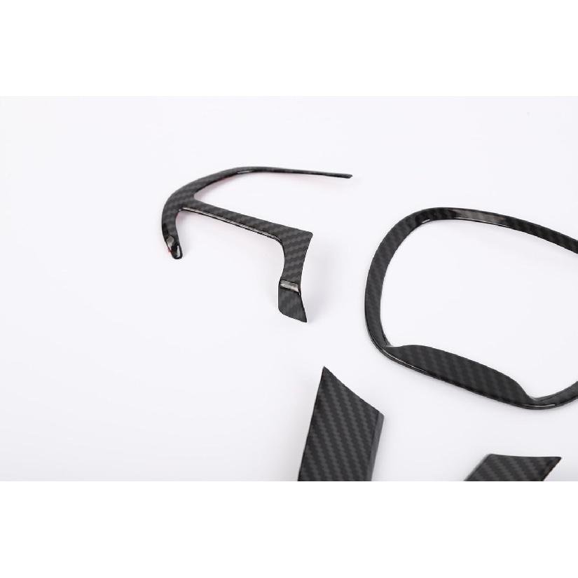 JeCar Interior Decoration Kit Trim Automobile Control Covers Compatible with Dodge Challenger/Charger 2015-/Durango 2014-, Carbon Fiber Finish