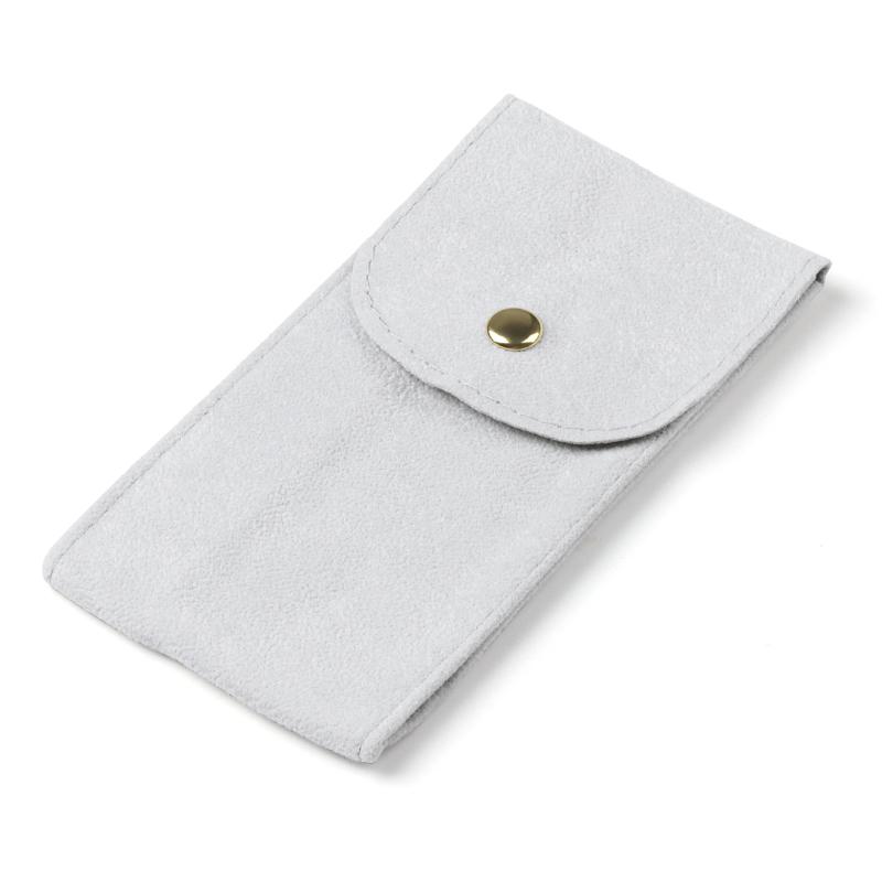 Embers Watch Bag Gray and Black Flannelette Gift Bag Travel Storage Case Durable Portable Watch Dust Protection Case