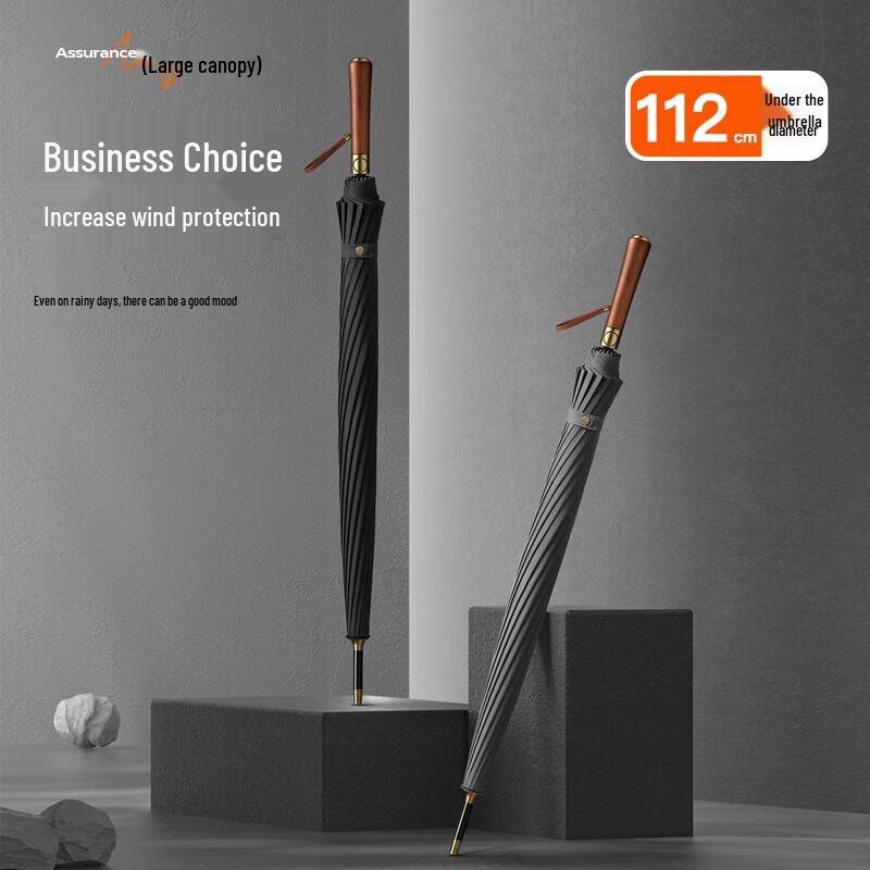 

Meidu 16-Rib Large Windproof Business Stick Umbrella