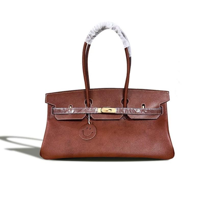 2025 Hot Women's Bag Platinum Fashionable All-matching Commuter Top-layer Cowhide Cross-body Handbag