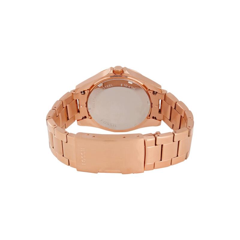 FOSSIL Lilley Collection Wrist Watch Quartz Movement Stainless Steel Strap 38mm Rose Gold Watch Dial Women's Watch ES2811