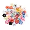 50 Pieces Acrylic Resin Rhinestone Clear Colorful Buttons Sewing Supplies