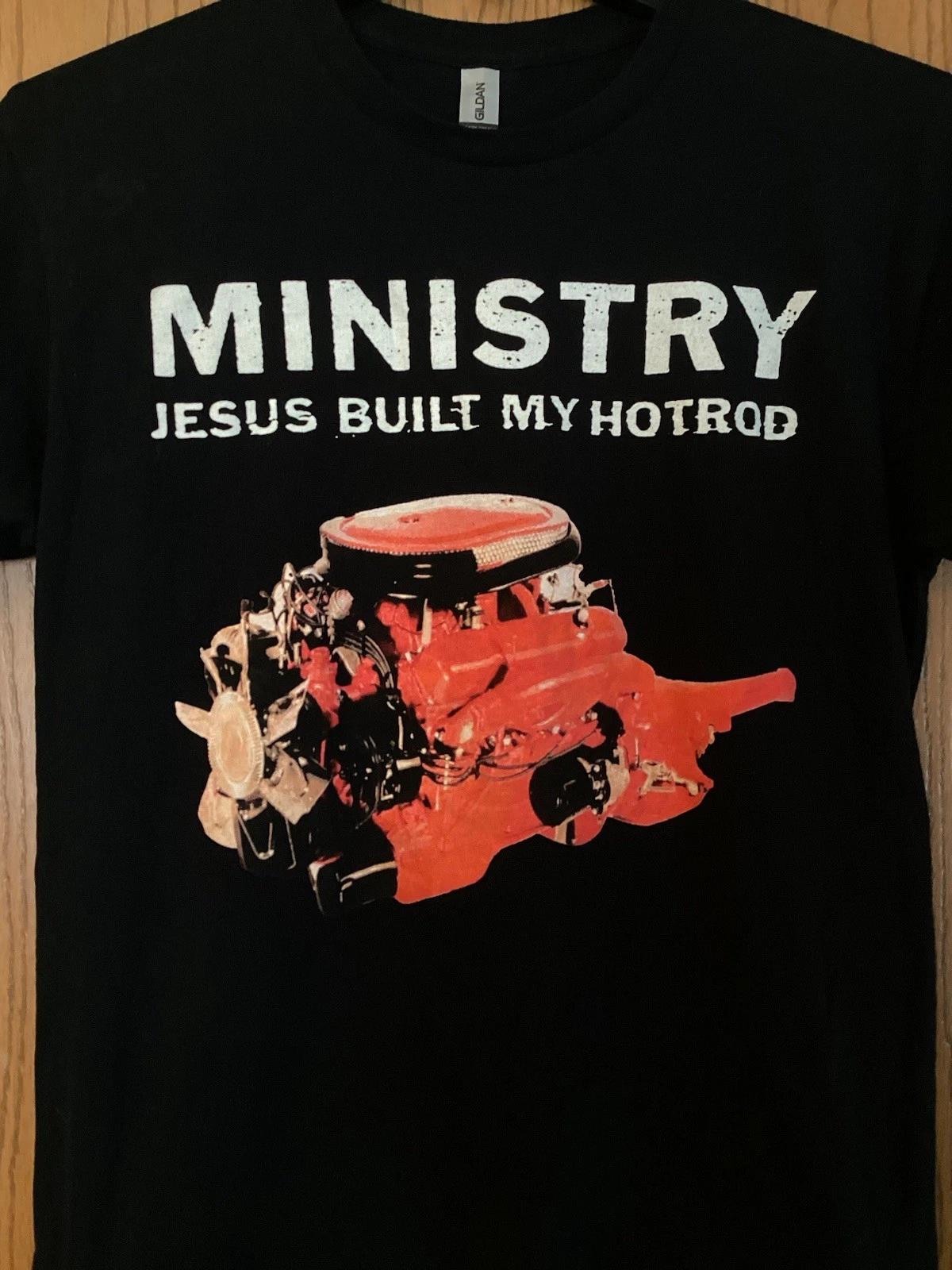 

Ministry - “Jesus Built My Hot Rod” - 2023 Tour - Black Shirt - 2 Sided -L XL