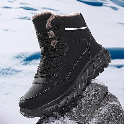 Herren Winter Schneestiefel für wasserdichte Lederturnschuhe Superwarme Damenstiefel Outdoor Arbeitsschuhe Paar Wanderstiefel Größe 39-48