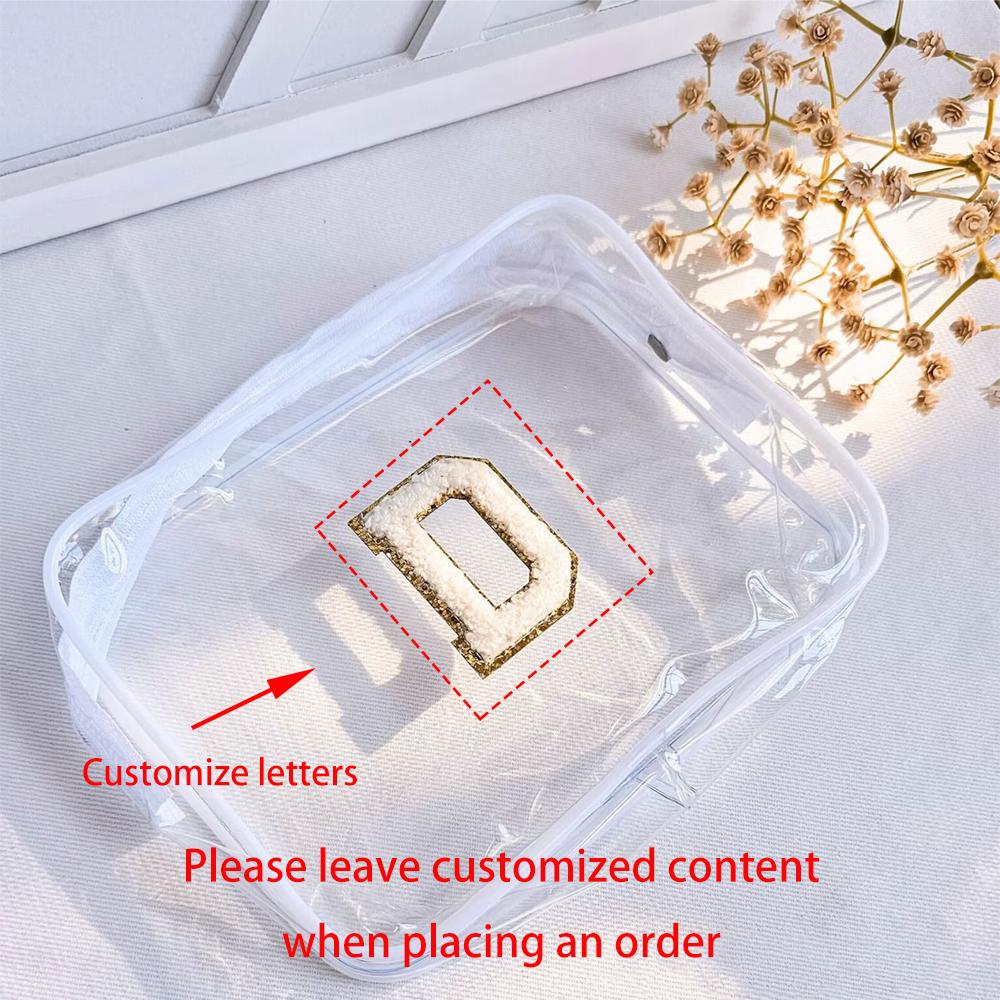 

Custom Transparent Makeup Bag Back To School Teacher Survival Kit Pre K Teacher First Day of School Appreciation Gift Wedding 1pcs 16.5x12x6.5cm