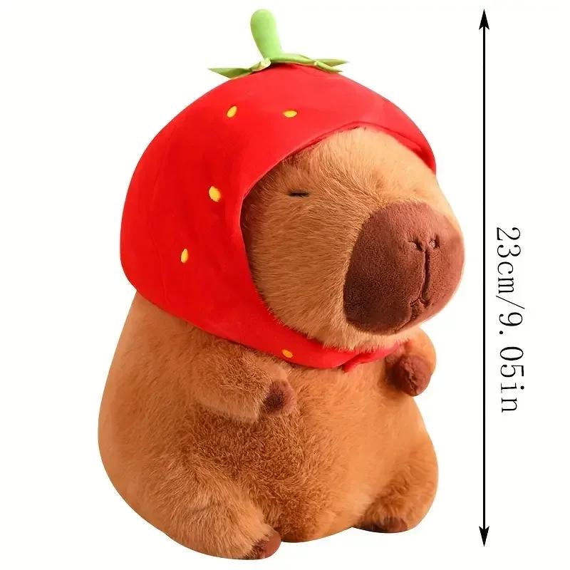 45cm Huge Capybara Plush Toy Simulation Capibara Cute Doll Stuffed Animals Plushie Soft Pillow Christmas Gift Home Decor