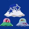 Breathable Bucket Hat for Women Fisherman Hat with Contrast Color Elegant Straw Hat Lady Foldable Floppy Hat for Travel