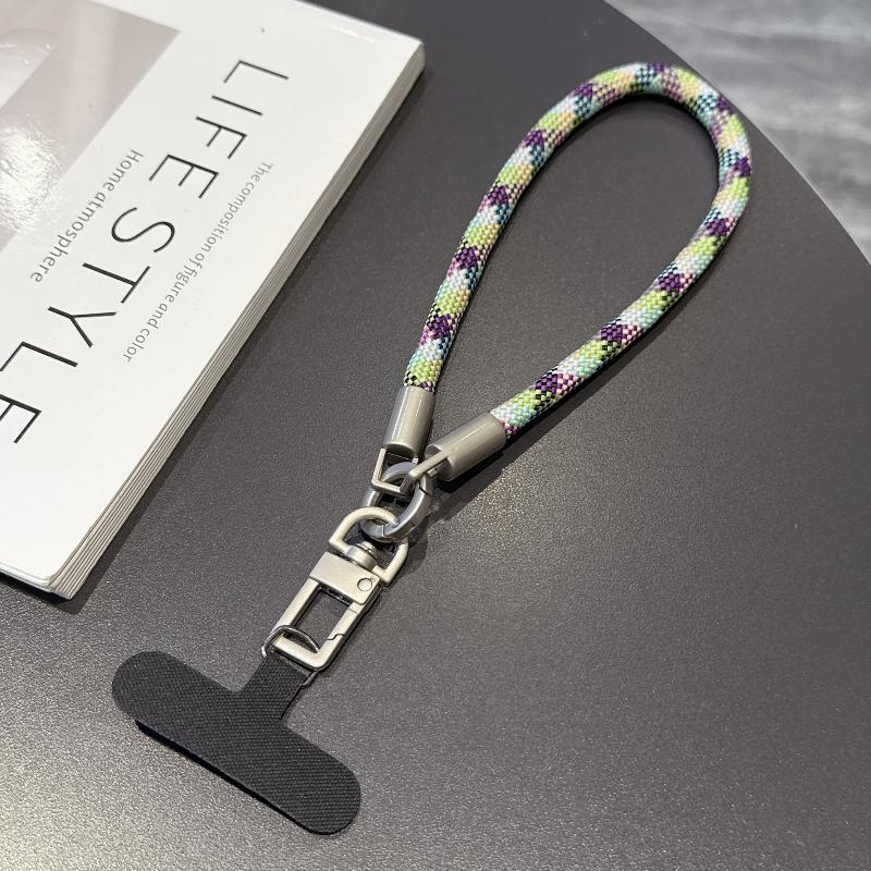 Portable Mobile Phone Hand Wrist Straps Nylon Colorful Anti-Fall Lanyard With Gasket Detachable Cellphone Hanging Cord