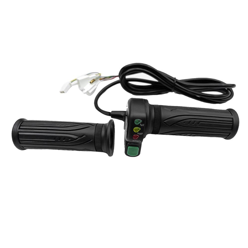 3 LED Battery Lights Twist Throttle Control Plastic Self Lock Throttle Handlebar Mount
