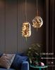 Elegant Art Glass Pendant Light for Bedroom and Bar