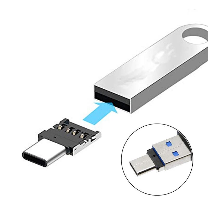 1/5pcs OTG Type C Micro USB Adapter USB-C Male to USB 2.0 Female Data Connector for Macbook Samsung Xiaomi Huawei Mobile Phones