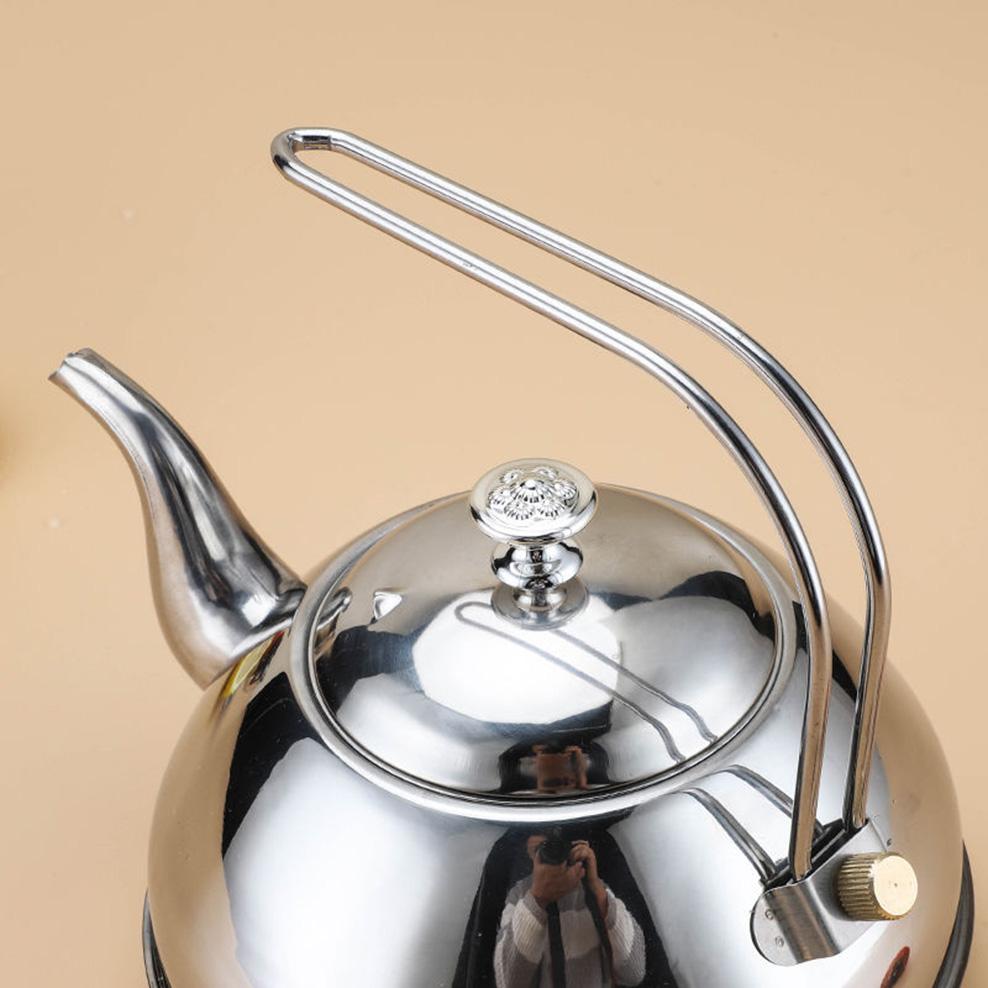 1.5L Stainless Steel Multipurpose Kettle Hotel Flower Teapot With Tea Strainer Induction Cooker Boiling Water Kettle Tea Infuser