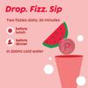 Plix The Plant Fix Apple Cider Vinegar Effervescent Mini Watermelon Flavor Tablets Easy Daily Wellness Drink 3 Tablets X  Pack of 3
