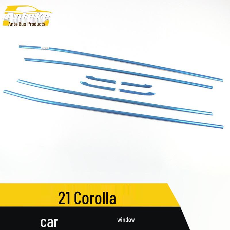 21 Corolla Stainless Steel Window Trim Anti-Scratch Bright Strip