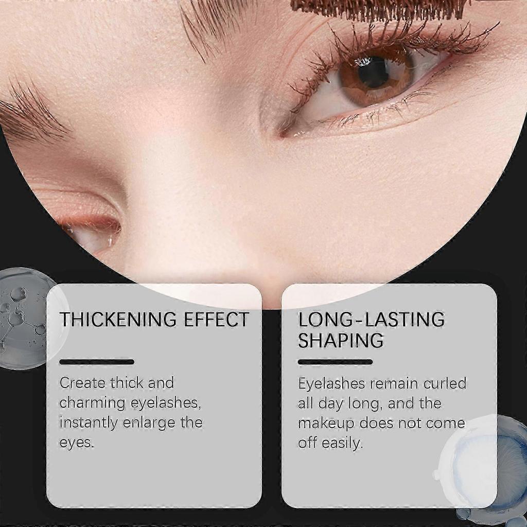 Mascara for Older Women, Lengthening and Thickening Black Mascara, Waterproof & Sweatproof Long Lasting Non-smudged, Easy Removal-yc