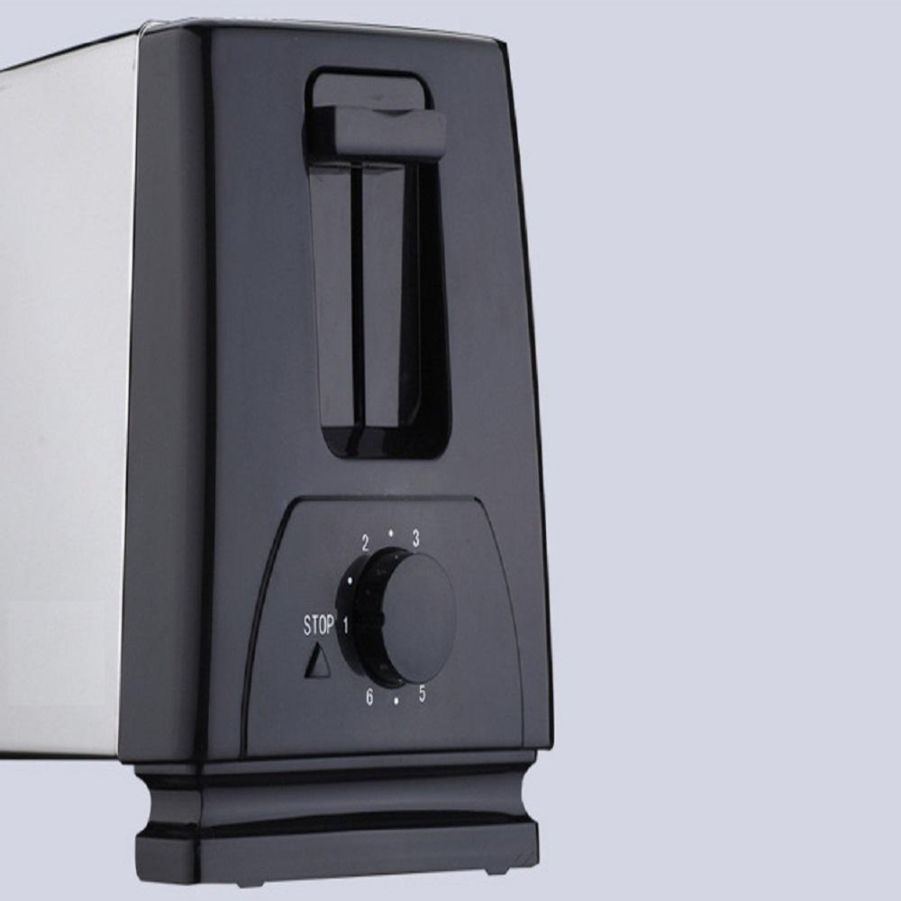 Basics 2 Slice Wide Slot Toaster with 6 Settings Black