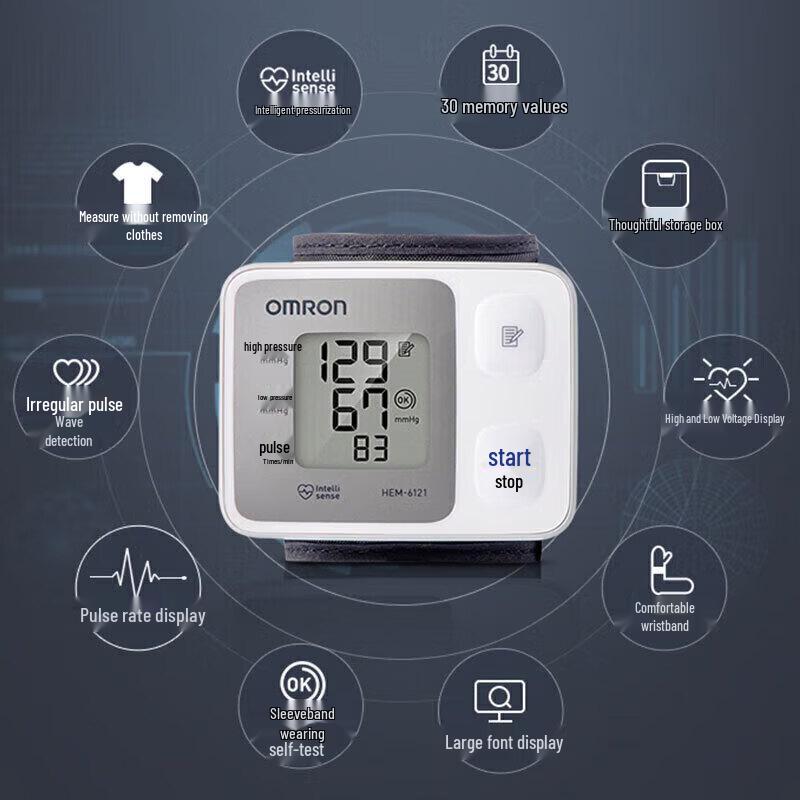 Omron HEM-6221 Wrist Blood Pressure Monitor