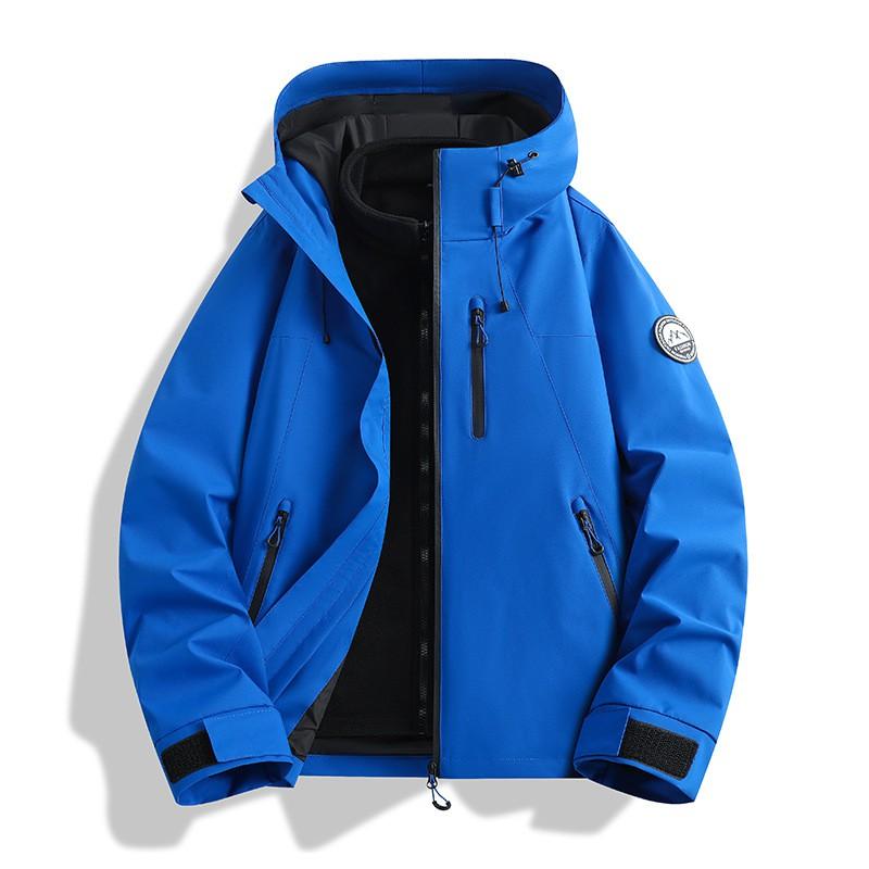 3-in-1 Waterproof Windproof Hiking Jacket With Fleece Liner Men Women Outdoor Mountain Trekking Travel Winter