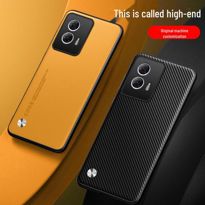 Motorola Edge50F Lederschutzhülle - Sturzsichere Komplettschutzhülle für G54/40/X30 und G14