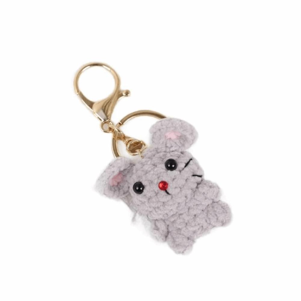 Knitting Doll Monkey Doll Keychain Handmade Mini Knitted Pendant  Gift Bag Decor