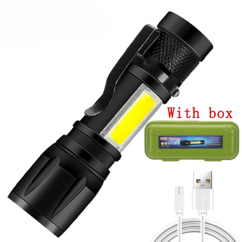 High Strong Power Led Flashlights 2000LM Tactical Torch with Display Light USB Charging Camping Fishing Emergency Zoom Lantern