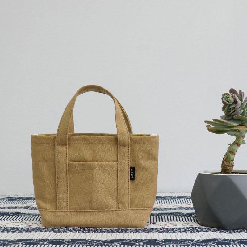 Literary Canvas Tote Bag - Neue Handtasche im japanischen und koreanischen Stil für Damen, niedlicher und lässiger Handyhalter.