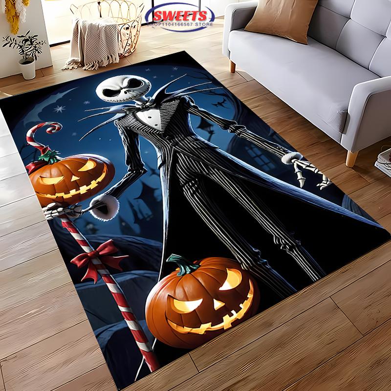 The Nightmare Before Christmas Carpet New Release! Anti-slip Sound Insulation, Rug for Living Room Bedroom, Durable Washable Mat