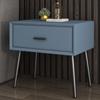 Modern light luxury bedside table solid wood locker bedroom Italian simple single drawer Hong Kong style storage North
