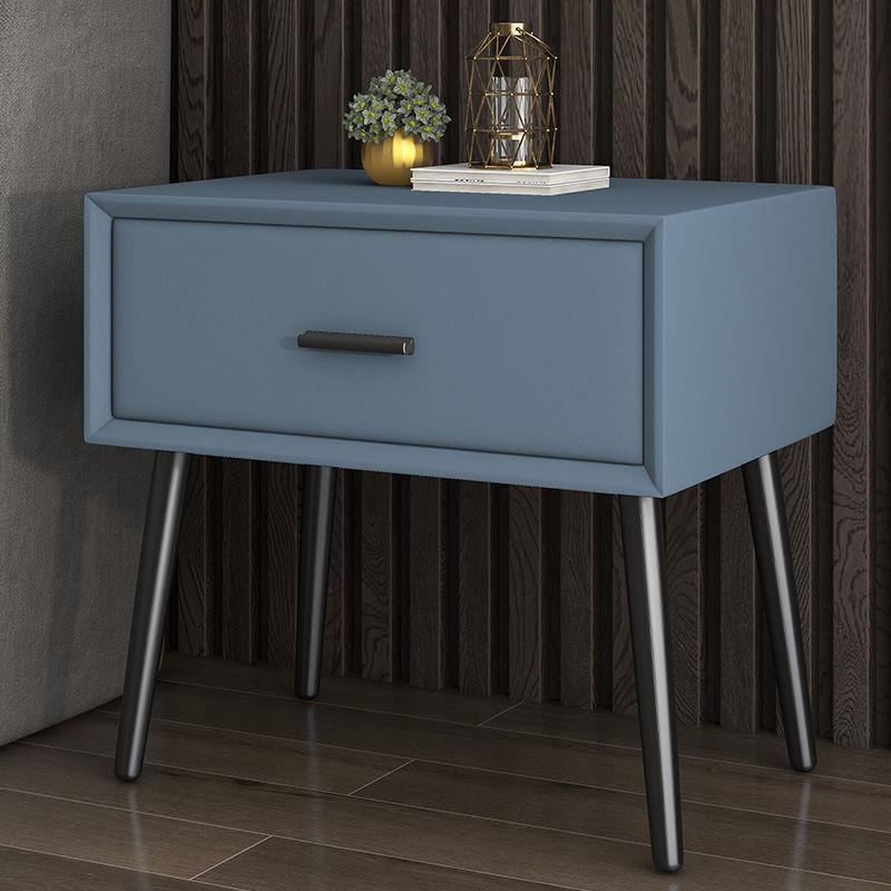 Modern light luxury bedside table solid wood locker bedroom Italian simple single drawer Hong Kong style storage North