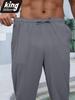 Summer Men's Lightweight Linen Blend Pants - Casual Relaxed Fit Breathable Beachwear Comfortable Vacation Style Trousers