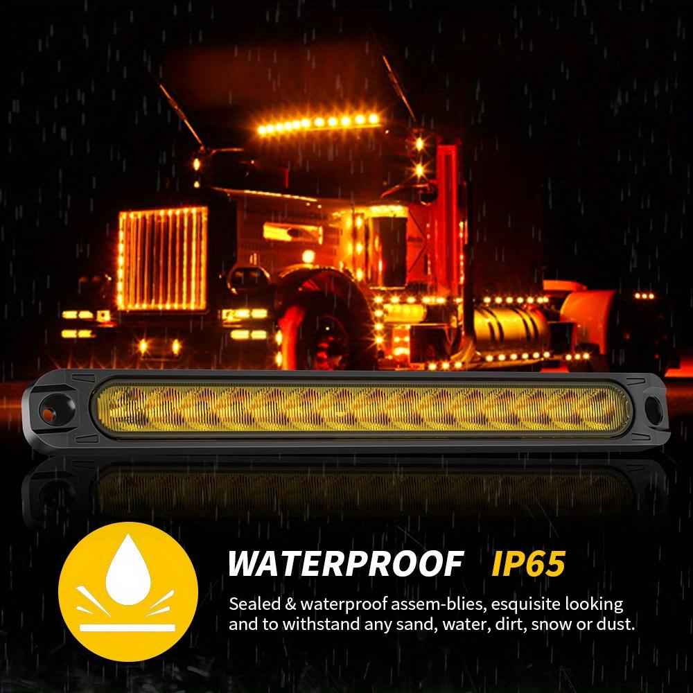 1PCS 15 LED Universal Trailer Light Bar 12-24V Brake Light with Sequential Flow Signal Turn Signal Lights for Truck Pickup Boat