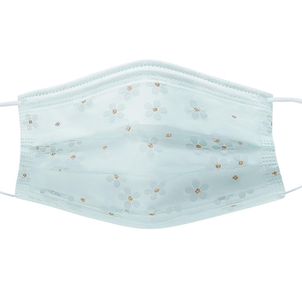 Vierschichtige bedruckte Einwegmaske für Erwachsene, atmungsaktive Mode-Maske 10 Stück