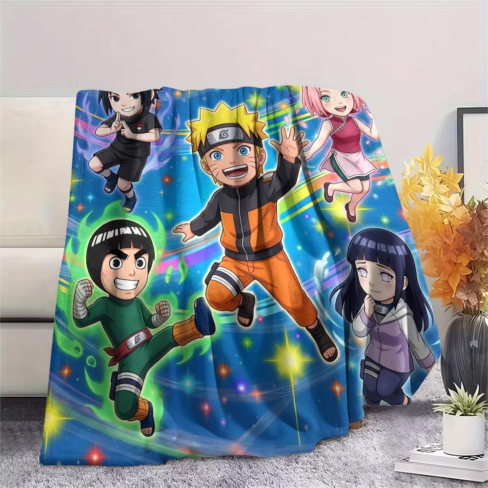 Naruto Print Flannel Blanket, Ultra Soft High Quality All Seasons Warm Throw, Home Decor Cozy Blanket, Perfect Christmas Gift