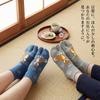 Japanese Pattern Socks for Random Japanese Style Japanese Mount Shiba Sumo Fun Gift Sushi Pattern [Y's factory] Men, 3-Pair Set, 25-27cm Socks,