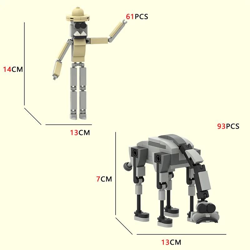 Zoonomaly Zoo Bloki Figurka Zabawka Zoonomaly Zestaw Bloków Figurka z Gry Horror Zoonomaly Ceglany Strażnik Kot Koala Potwór Zwierzęta Budowanie