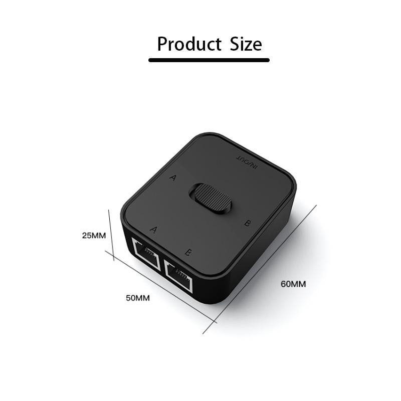 Przedłużacz kabla Rozdzielacz Internetu 10000Mbps Gigabitowy Przełącznik Sieciowy Rozdzielacz Sieciowy 2 wejścia 1 wyjście/1 wejście 2 wyjścia Adapter LAN RJ-45 Hub RJ45 Przełącznik Ethernet